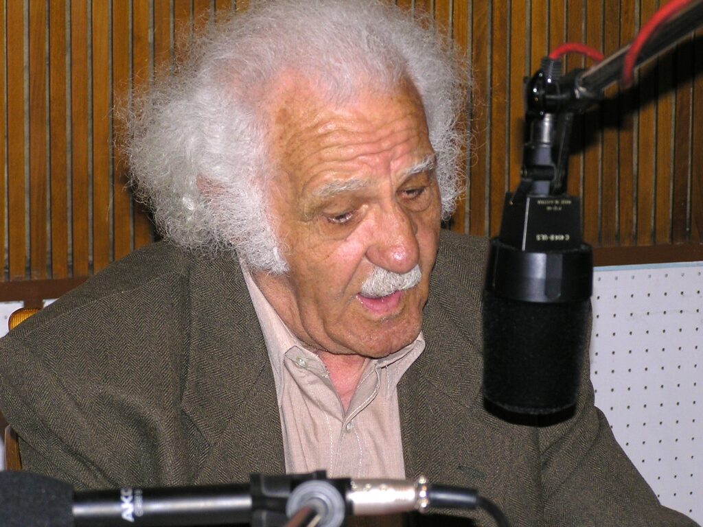 Από την ηχογράφηση για το CD του βιβλίου ο Ευγένιος Σπαθάρης