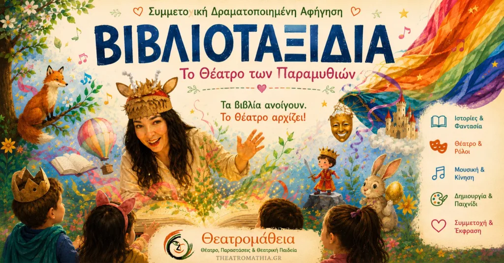 Βιβλιοταξίδια – συμμετοχική δραματοποιημένη αφήγηση της Θεατρομάθειας