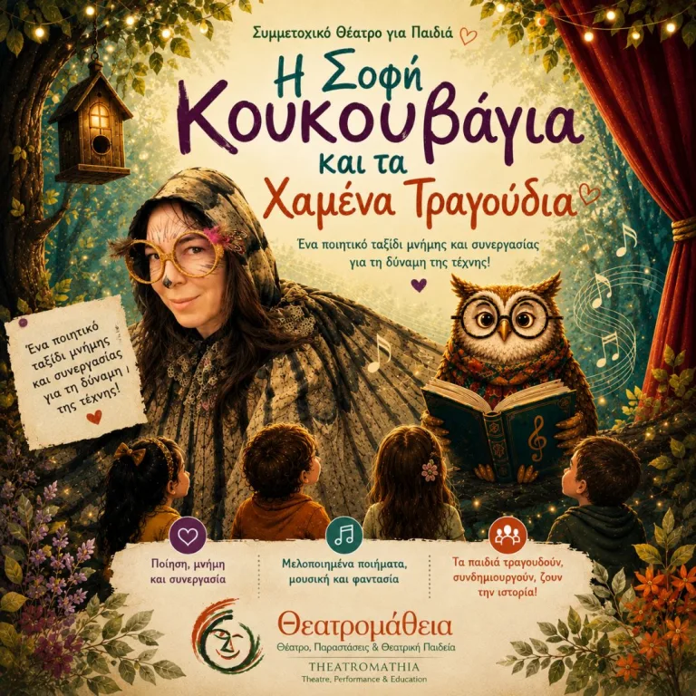 Η Σοφή Κουκουβάγια και τα Χαμένα Τραγούδια: μια νέα θεατρική παράσταση της Θεατρομάθειας